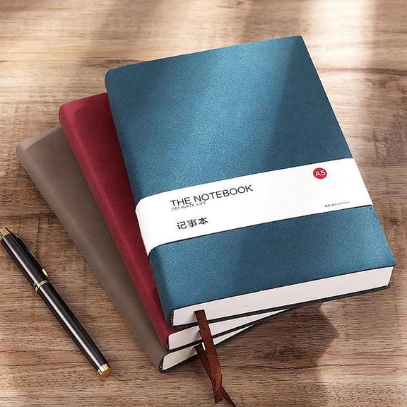 Leather Journal Notebook Ecohintz A5 Blank Leather Journal Notebook, 260 Pages Hardcover - Unlined Sketchbook for Work, Study, Business & Custom Gift, Unlined Sketchbook