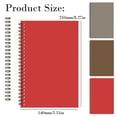 thumbnail image 1 of Hardcover Notebook Journal, A5 Spiral Bound Journal Notebooks, 100 Pages/50 Sheets Lined Notebooks, Dotted Spiral Notebook, Portable Journals for Planning, Office Notebooks,5.51×8.27 in,Grey, 1 of 6