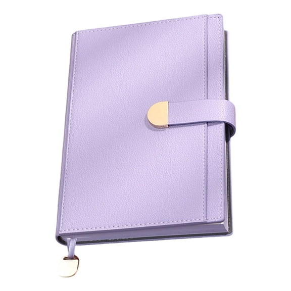 Hardcover PU Leather Notebook 300 Pages Lined Button Closure Notepads For Note Taking Journaling 145x212mm