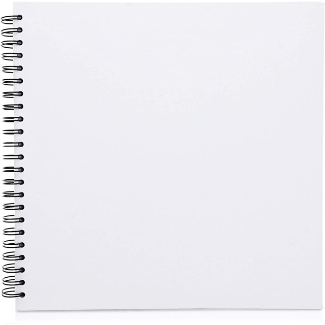 Hardcover Scrapbook Album (12 x 12 Inches, White, 40 Sheets)