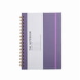 thumbnail image 1 of Hardcover Spiral Notebook Purple Lined Journal Notebook for Work School and Daily Use Leather Cover, 1 of 9