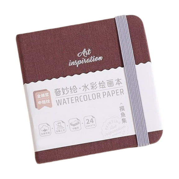 Hardcover Watercolor Paper Pad 24 Sheets Cotton Paper Watercolor Sketchbook