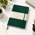 Hardcover Writing Notebook, A4+ Size, Forest Green Plain, 235 Numbered ...