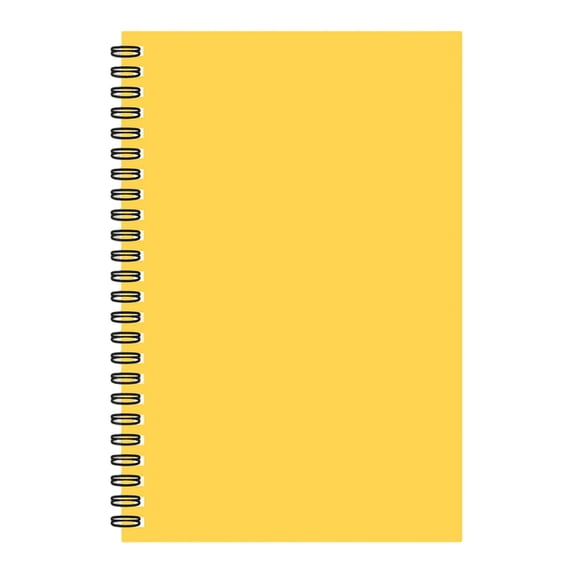 Hardcover Writing Notebook, A5 Spiral Notebook Lined Journal Notebook 8.26×5.51in 1 Piece, Yellow 50-Sheet Notebook for Writing & Memory Keeping