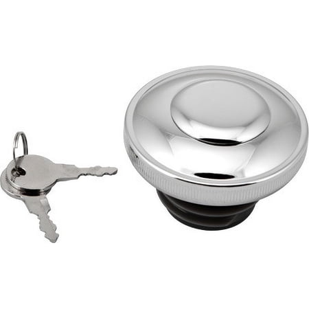 HardDrive 03-0318A-B Screw in with Lock and Cover Non-Vented Gas Cap - Chrome