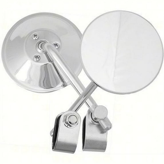Harddrive 153020; Universal 4-inch Round Mirror 4-inch Stem Chrome