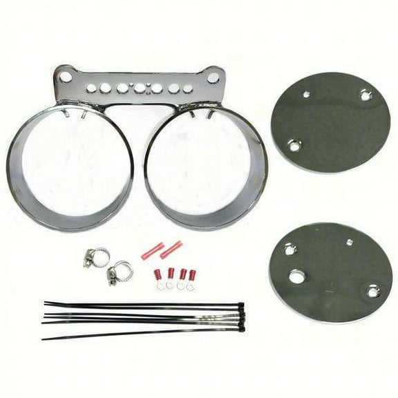 Harddrive  169389; Dual Gauge Mount Bracket Kit Chrome