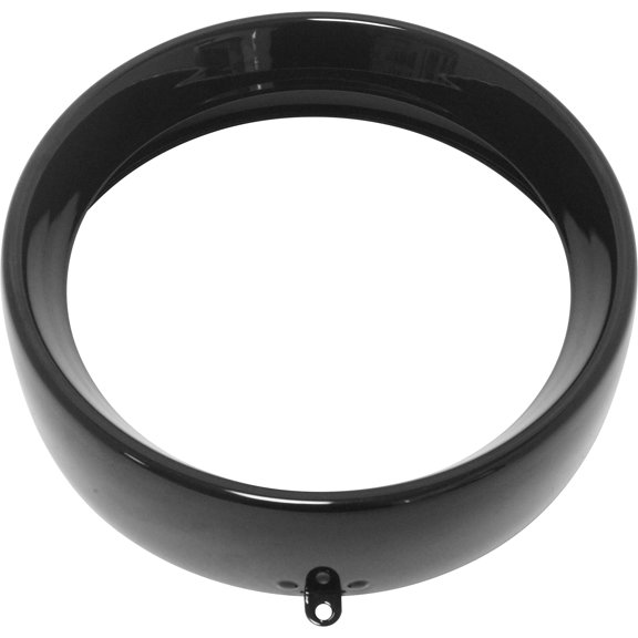 Harddrive Frenched Headlight Trim Ring Black 7 Tab Style - 38-048GB