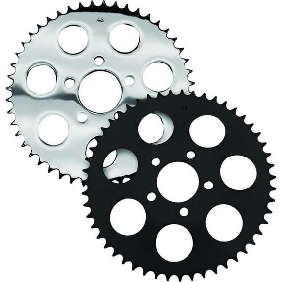 Harddrive Textured Black Rr Sprocket 47T 2000-13 Big Twin Off Set - 201666