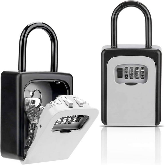Harden Security Lock Box, Combination Lockbox with Code for House Key Storage, Combo Door Locker