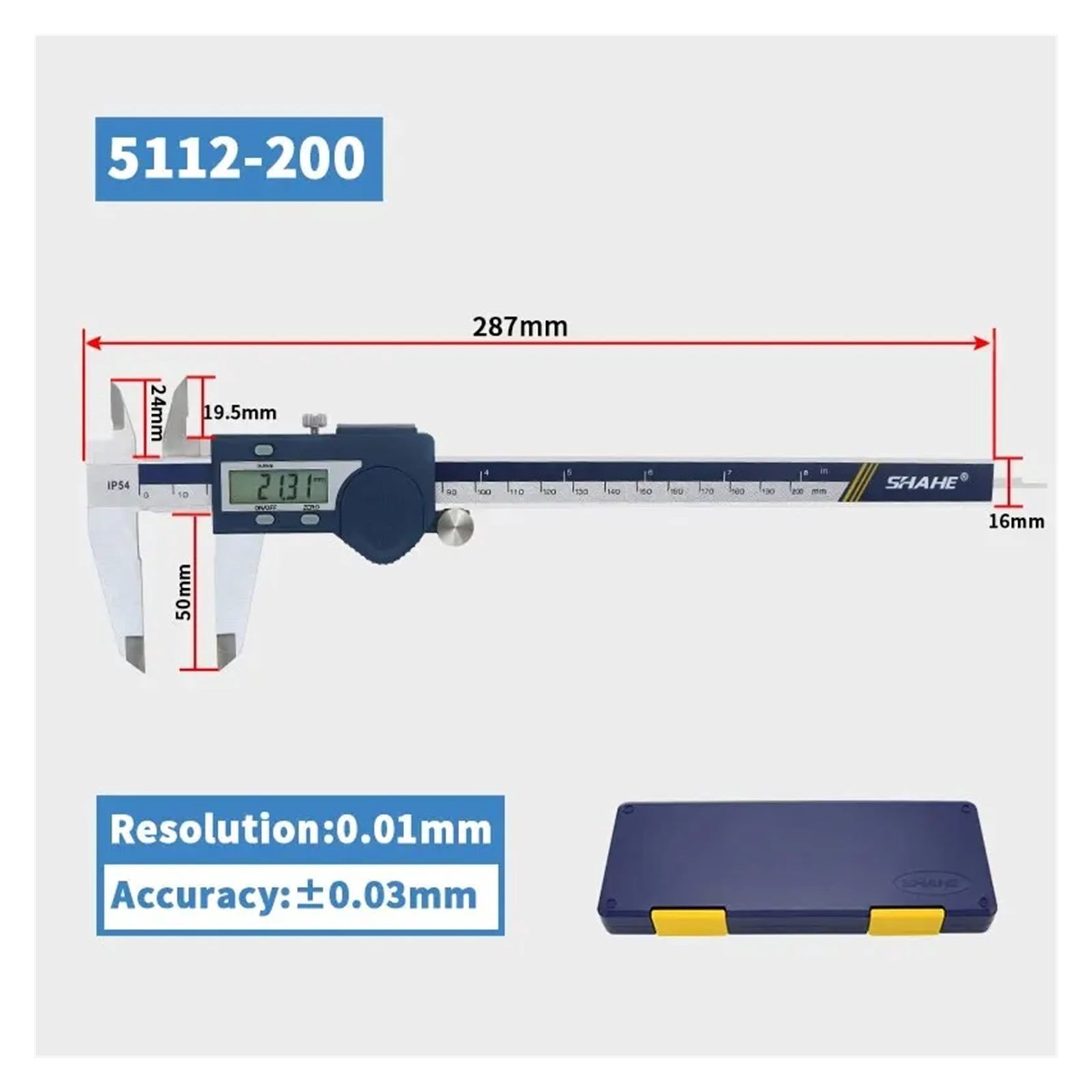 Hardened Stainless Steel Digital Caliper Electronic Vernier Caliper Micrometer Measuring Tools ,Easy to Use