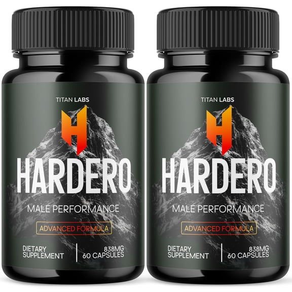 Hardero Advanced Formula Natural Supplement Pills for Max Strength 120 Capsules