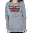 thumbnail image 1 of Hardest Thing About Zombie Apocalypse Mens Soft Long Sleeve T Shirt Heather MD, 1 of 1