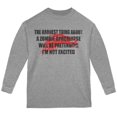 thumbnail image 1 of Hardest Thing About Zombie Apocalypse Youth Long Sleeve T Shirt, 1 of 1