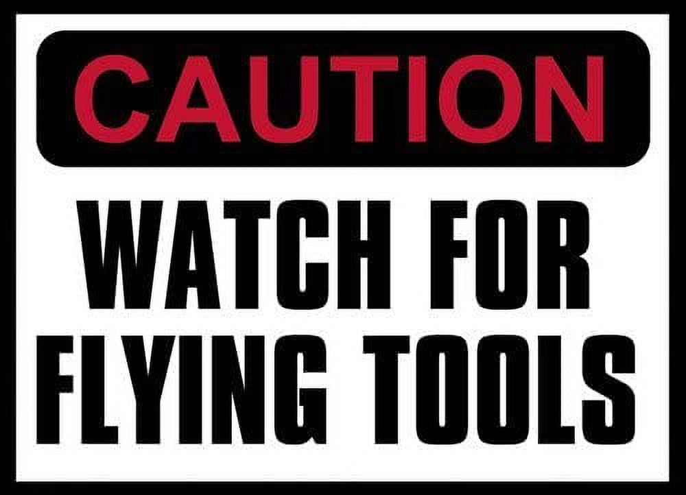 Stop Watch Rude Hardhat Size: Caution Watch for Flying Tools 3M Reflective sticker ...