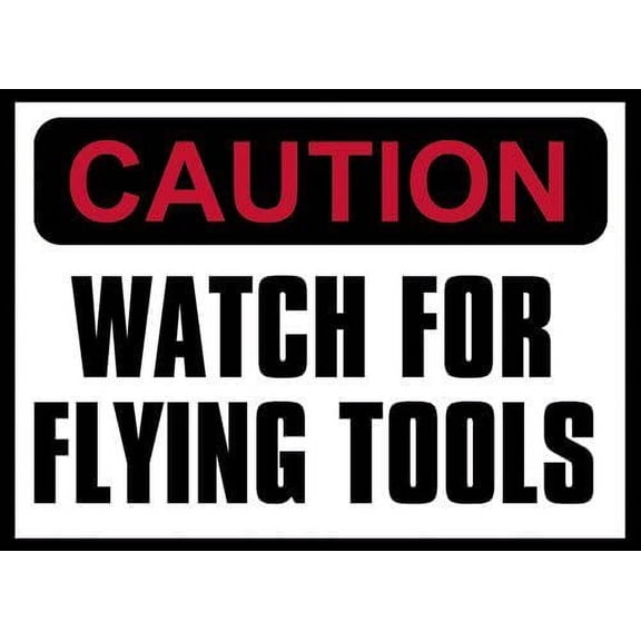 Hardhat Size: Caution Watch for Flying Tools 3M Reflective sticker| Funny Rude