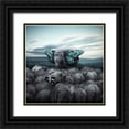 thumbnail image 1 of Hardibudi 12x12 Black Ornate Wood Framed with Double Matting Museum Art Print Titled - Hail To The King, 1 of 4