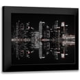 thumbnail image 1 of Hardibudi 24x20 Black Modern Framed Museum Art Print Titled - Night In The City, 1 of 5