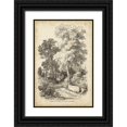 thumbnail image 1 of Harding, J.D. 11x14 Black Ornate Wood Framed with Double Matting Museum Art Print Titled - Noble Tree I, 1 of 4
