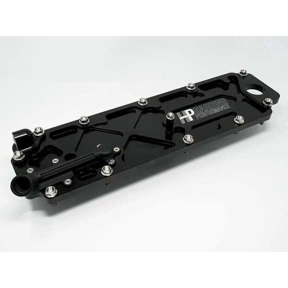 Harding Performance Lightweight LT1 L83 L86 AFM DOD Conversion Valley Cover | Fits 2014+ 5.3L & 6.2L Gen V Engines | CNC-Machined Aluminum, Black Anodized Finish