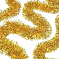 16ft Christmas Tinsel Garland, Reflections Snowy Sparkly Soft Tinsel Wedding Birthday Party Supplies Ornaments, Christmas Tree Ceiling Hanging Decorations