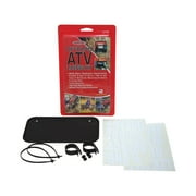 Hardline 2341B ATV License Plate Kit - Black Plate/White Letters