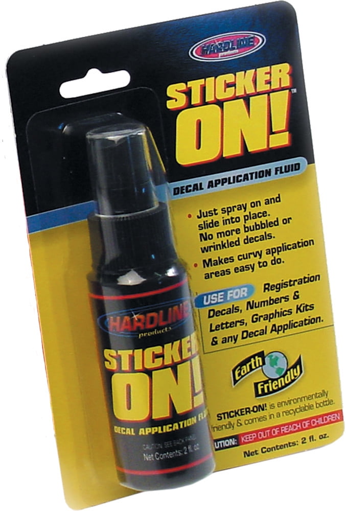 Hardline 964 StickerOn! Decal Application Fluid 2 oz.