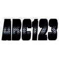 thumbnail image 1 of Hardline Boat Lettering Registration Kit 3 in. - 300 Chrome/Black, 1 of 2