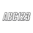 thumbnail image 1 of Hardline Products 800CLBLK 800 Series 3" Letter/Number Kit - Clear/Black, 1 of 3