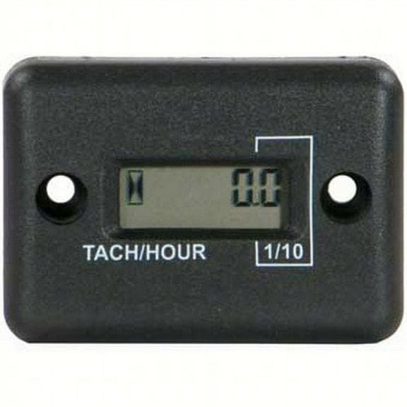 Hardline Products HR-8061-2 Hour Meter/Tachometer for up to 2-Cylinder Engines