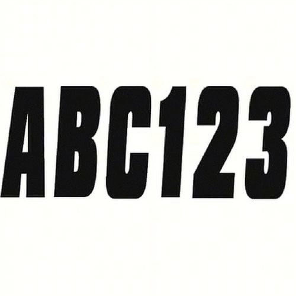 Hardline Products INFBLK350; Inflatable Boat Number Kit Series 350