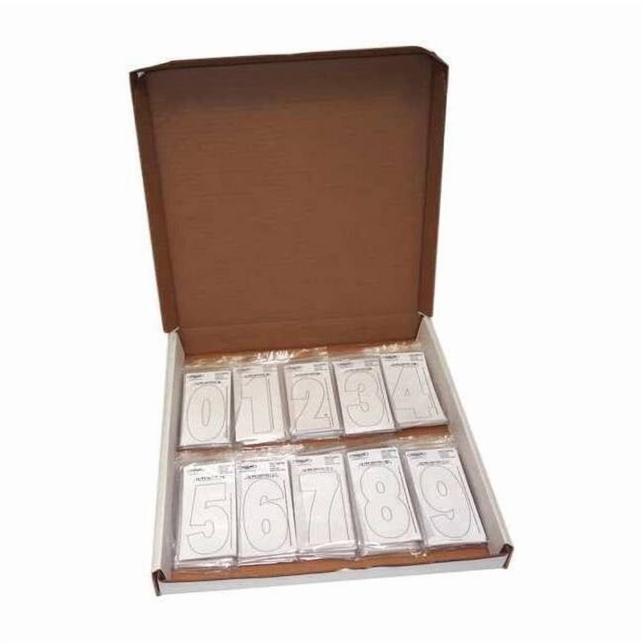 Hardline Products Number LabelSet, Vinyl, 3inH, 1-1/4inW, PK300 3SCWP30