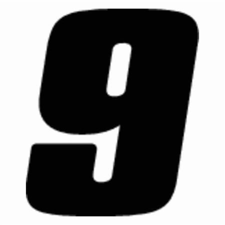 Hardline Products Number Label, Vinyl, 7 in H, 5 in W, PK3 DB73B-9