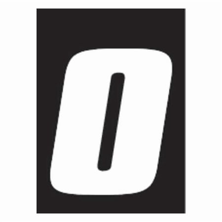 Hardline Products Number Label, Vinyl, 7 in H, 5 in W, PK3 DB73W-0