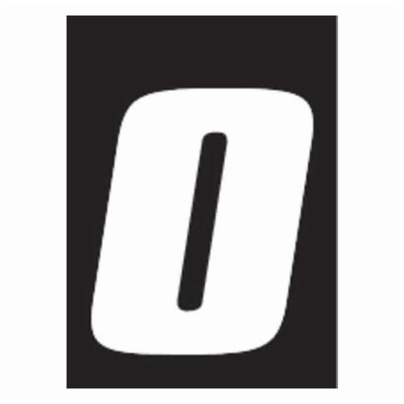 Hardline Products Number Label, Vinyl, 7 in H, 5 in W, PK3 DB73W-0