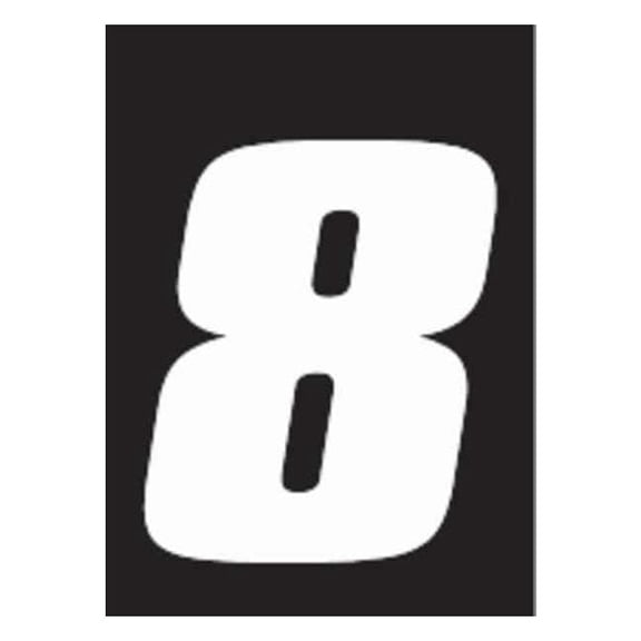 Hardline Products Number Label, Vinyl, 7 in H, 5 in W, PK3 DB73W-8