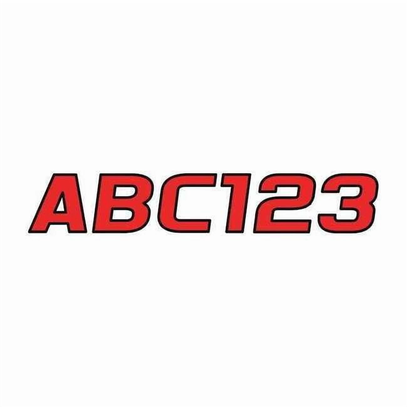 Hardline Products Number and Letter Combo Kit,Red,3 in.H GREBLK700
