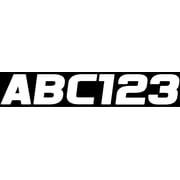 Letter Registration Kit Letter Number Sticker Decals Boat PWC White Reg