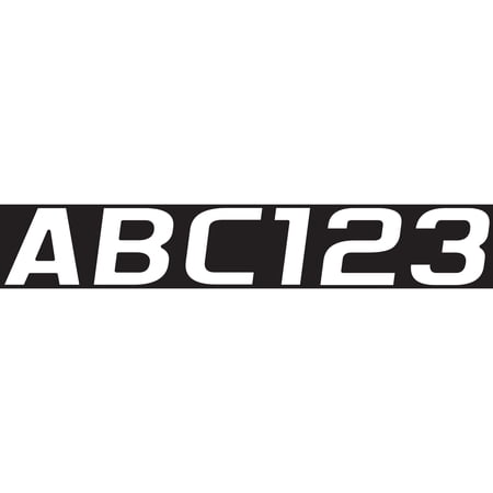 Hardline Products WHI700EC 700 Series 3 in. Letter-Number Kit - White
