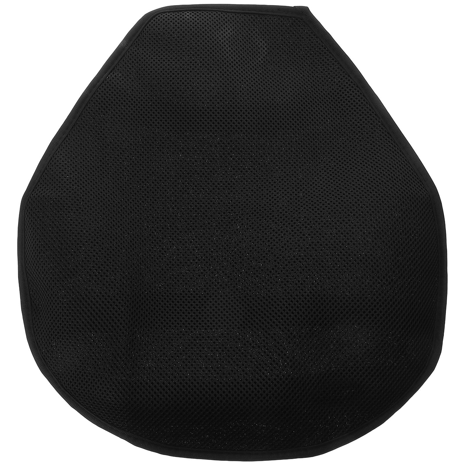 Black Gel Motorcycle Seat Pad with Breathable Mesh Design Fits Various Seats Easy to Install