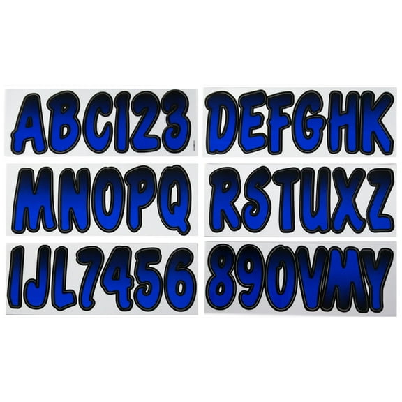 Hardline Series BMBKG200 200 Registration Kit, Cursive Font with Top to Bottom Color Gradations
