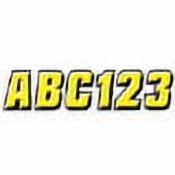 Hardline YEBLK500 2in Letter and Number Kit Yellow / Black