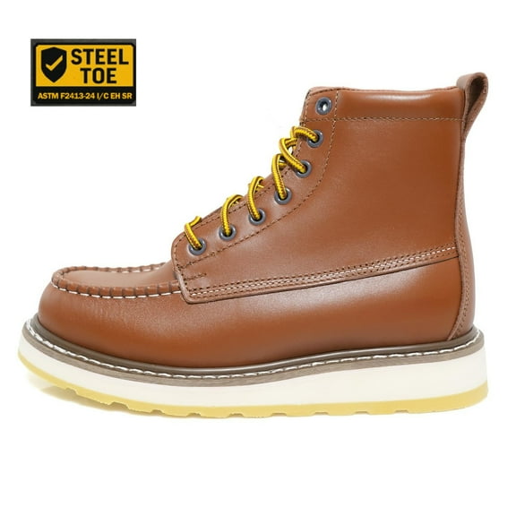 DH84992 Steel Toe Mens Work Boots,Non-Slip Durable And Oil Resistant Safety Work Boots
