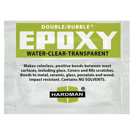 Hardman Double Bubble Green, Crystal Clear Epoxy (Clear as Water) - 04004 (10 Pack)