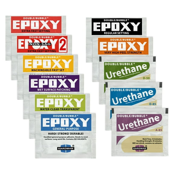 Hardman Double Bubble Multipack Epoxy & Urethane Set - 11 Types