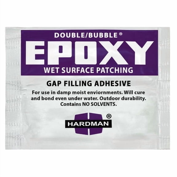 Hardman Double Bubble Purple Wet Surface & Underwater Patching Epoxy - 04003 (`0 Pack)