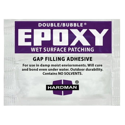Hardman Double Bubble Purple Wet Surface & Underwater Patching Epoxy - 04003 (5 Pack)