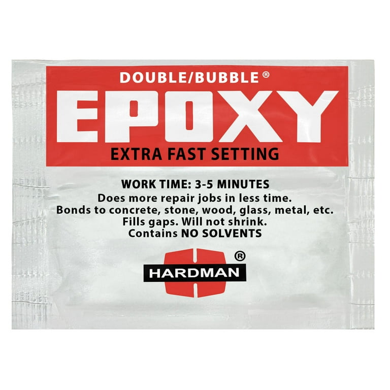 Hardman Double Bubble Red Extra Fast Setting Epoxy Adhesive