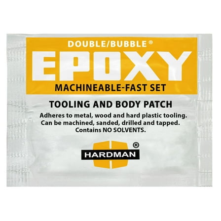 Hardman Double Bubble Yellow Machineable Fast Setting Epoxy Adhesive - 04002 (5 Pack)