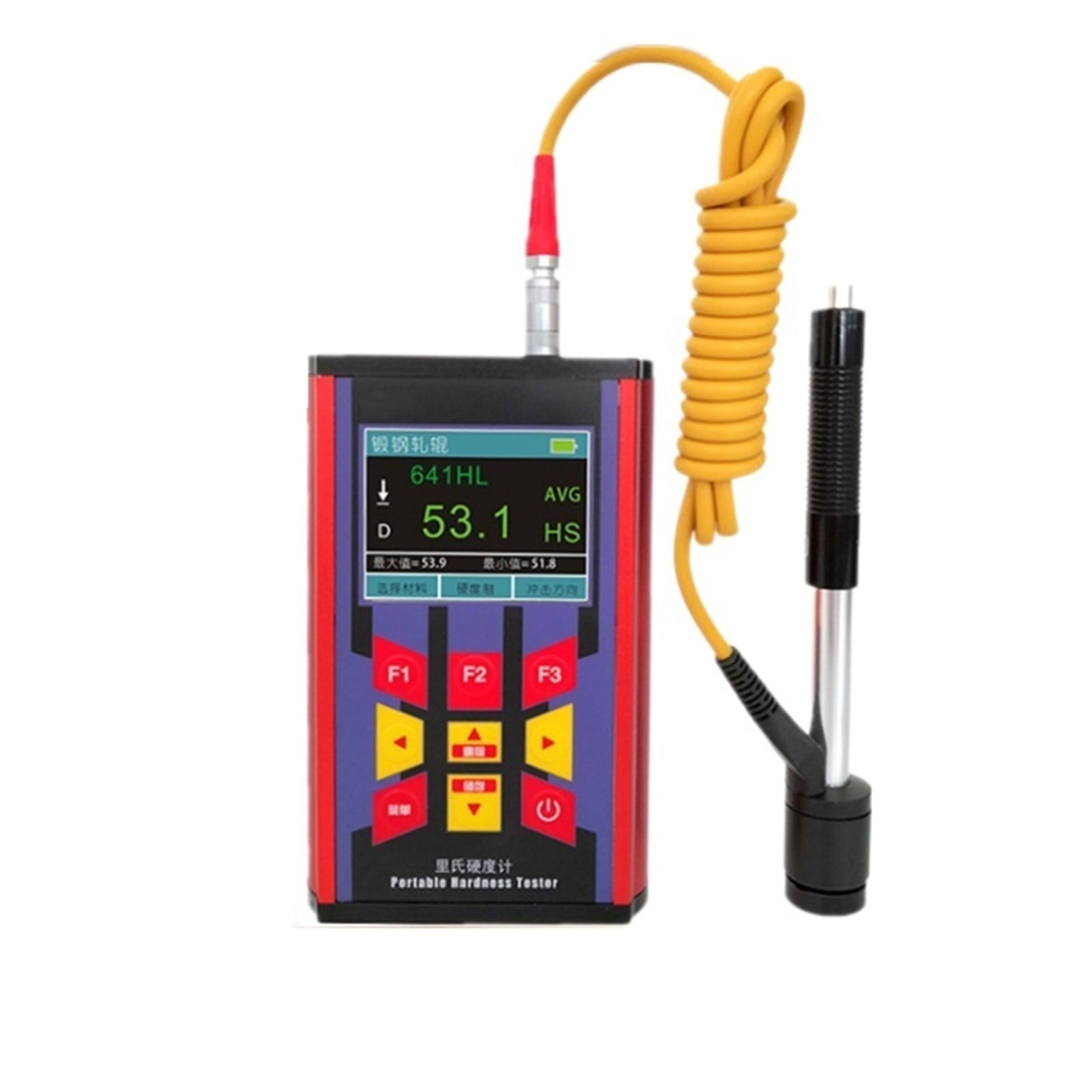 Hardness Tester Metal Shell Color Screen Dual Di-splay Portable Heat ...